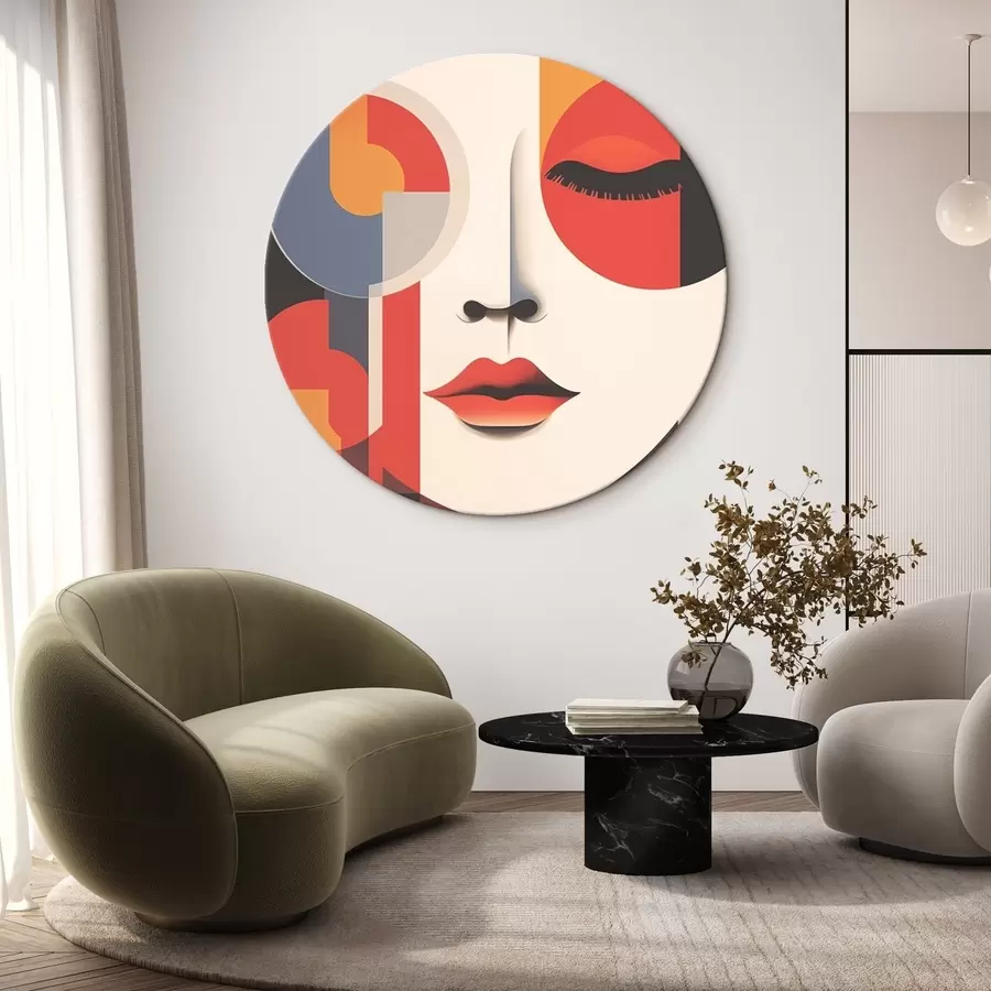 Tablouri Față abstractă în forme geometrice r45086