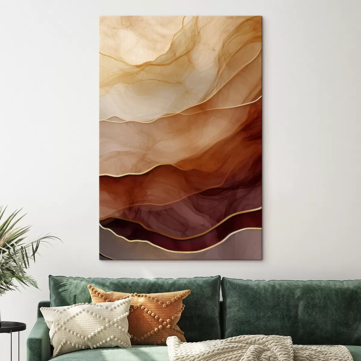 Tablouri fluid, nisip, straturi, minimal, linii moi, tonuri calde, natural, mișcare s45090