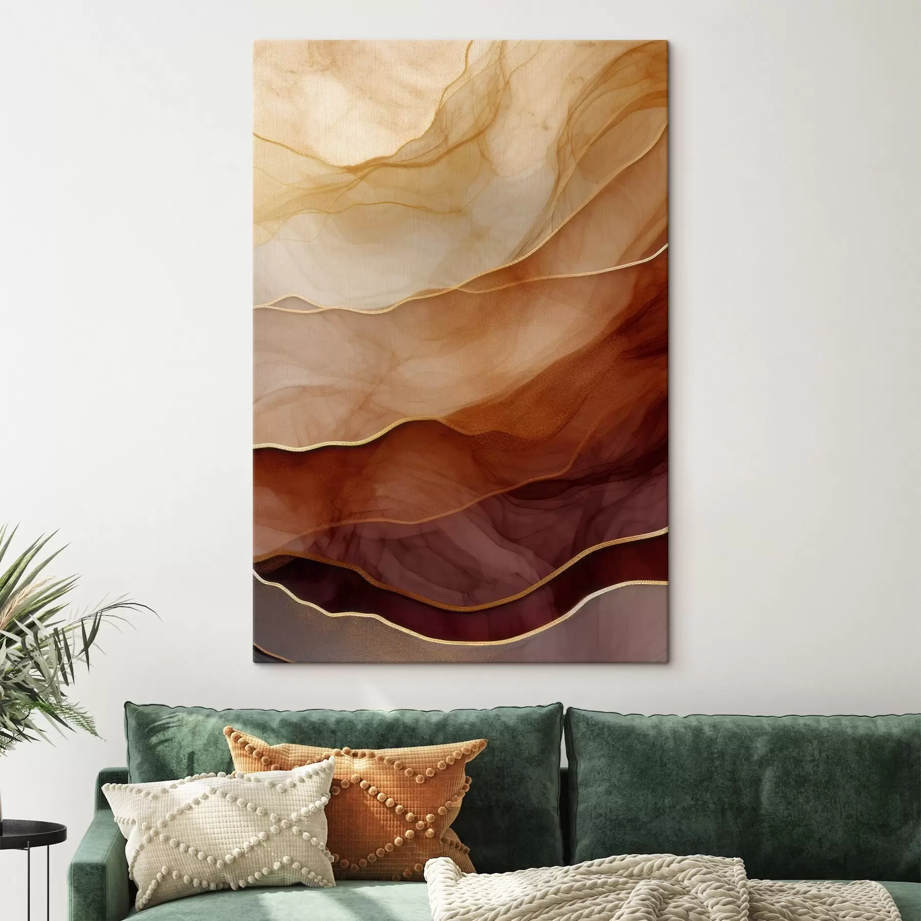 Tablouri fluid, nisip, straturi, minimal, linii moi, tonuri calde, natural, mișcare s45090