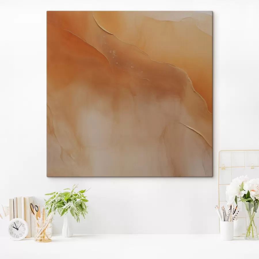 Tablouri tonuri de pământ, straturi moi, minimal, stil acuarelă, mișcare abstractă, calm s45107