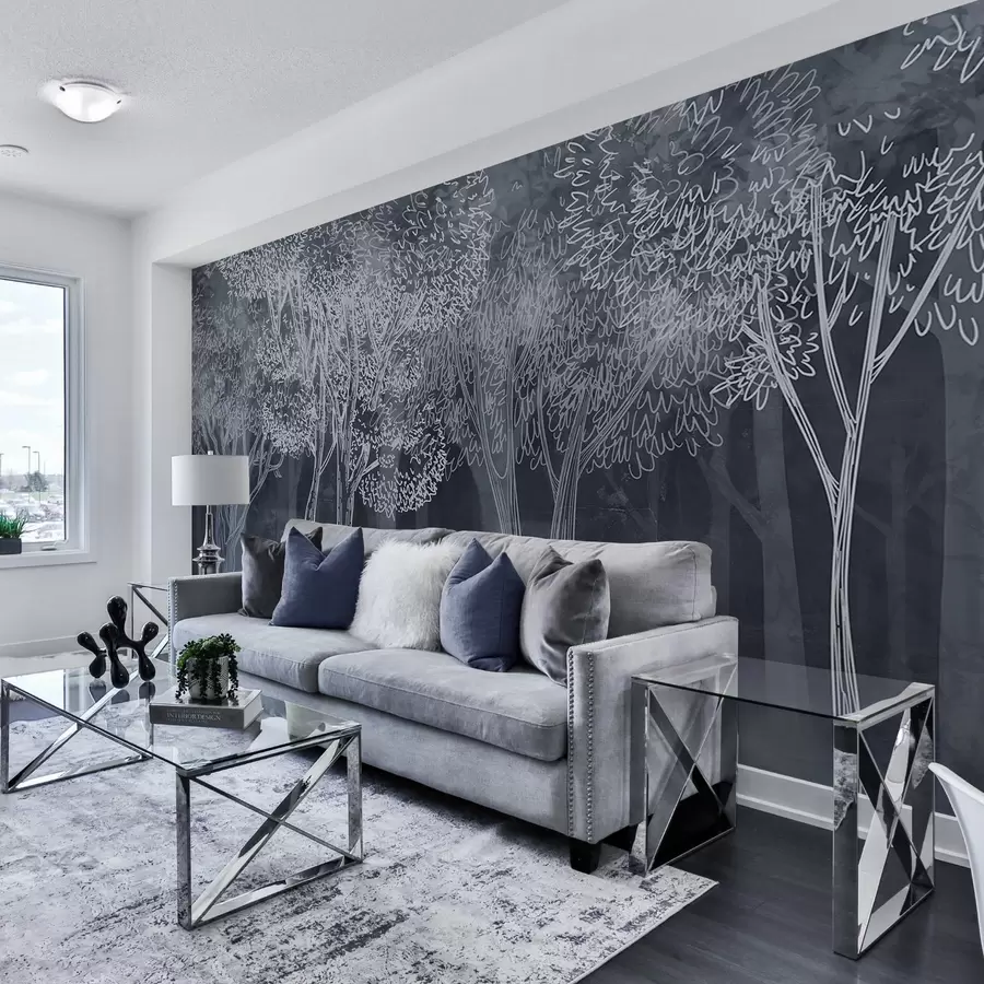 fototapet Copaci cu frunze luxuriante w04251v2