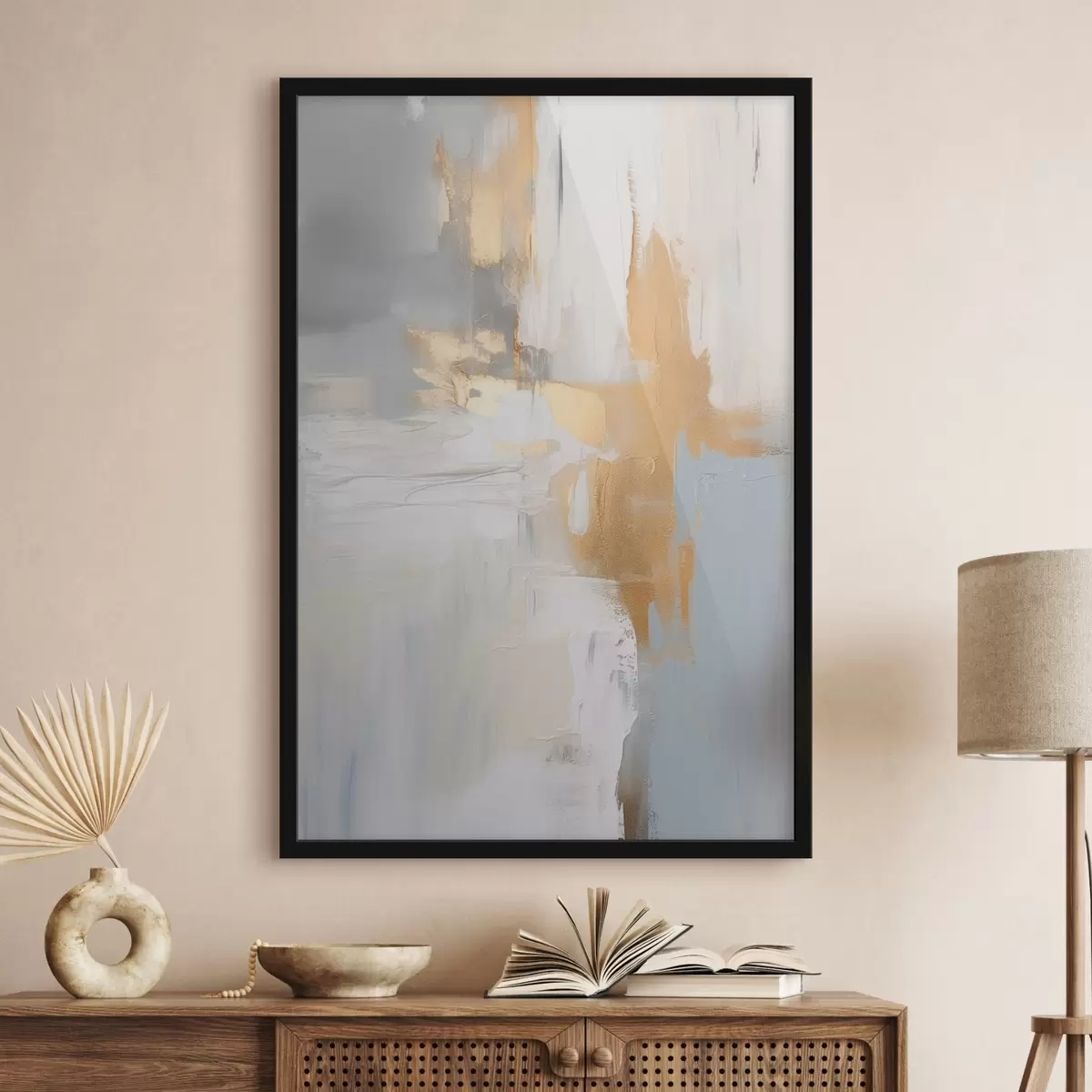 Poster Abstract brush strokes imitație de pictură f45112