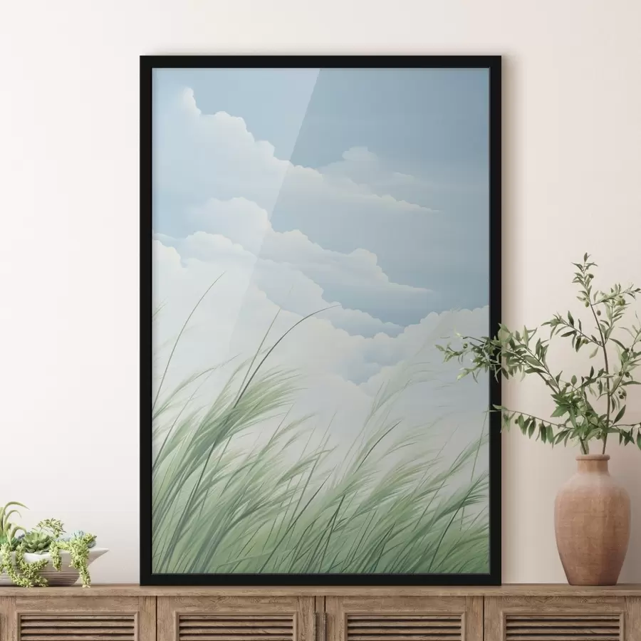 fototapet Iarba pe cer f45114