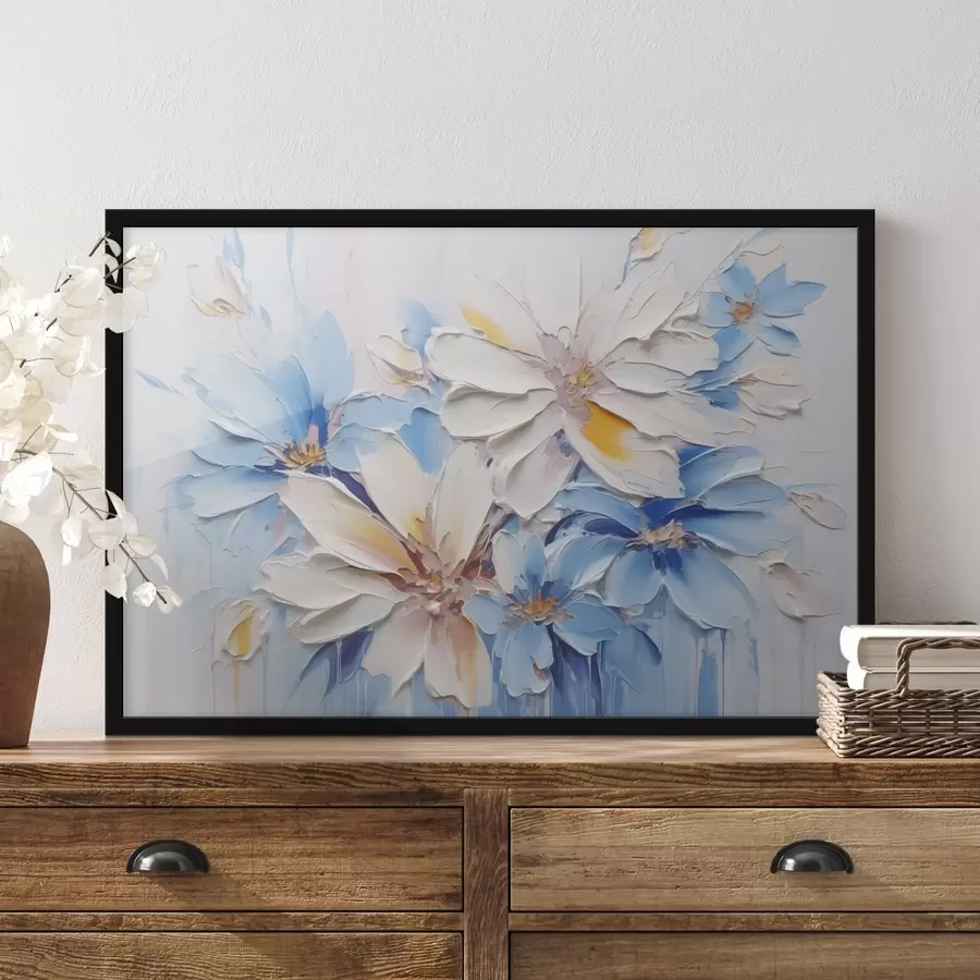 fototapet Flori abstracte imitație brushstrokes f45115