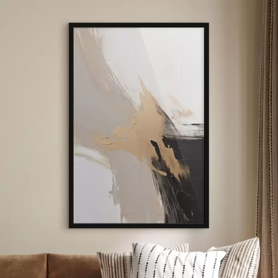 fototapet Abstracție dinamică care imită loviturile de pensulă f45126