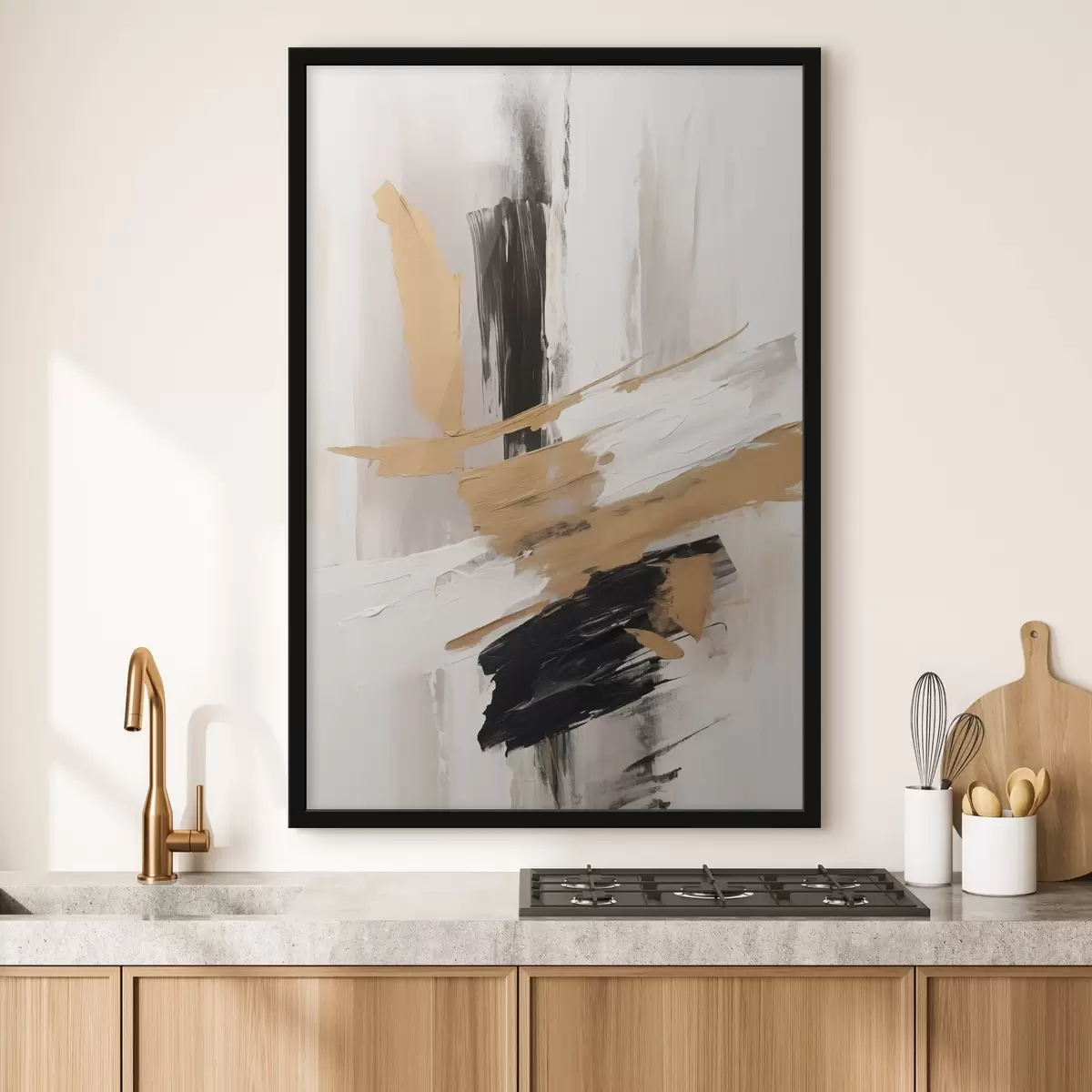 Poster Abstracție modernă imitație de tușe f45127