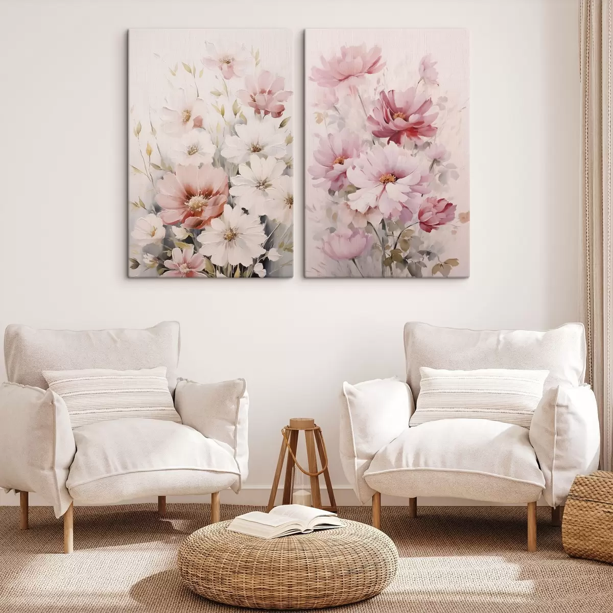 Tablouri Pictura imitație flori delicate m00504