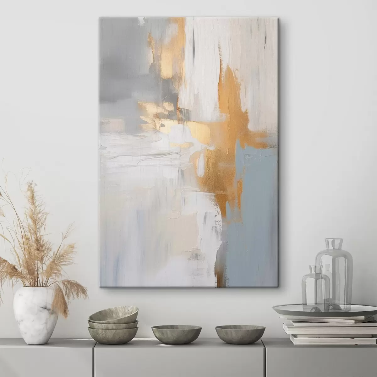 Tablouri Abstract brush strokes imitație de pictură s45112