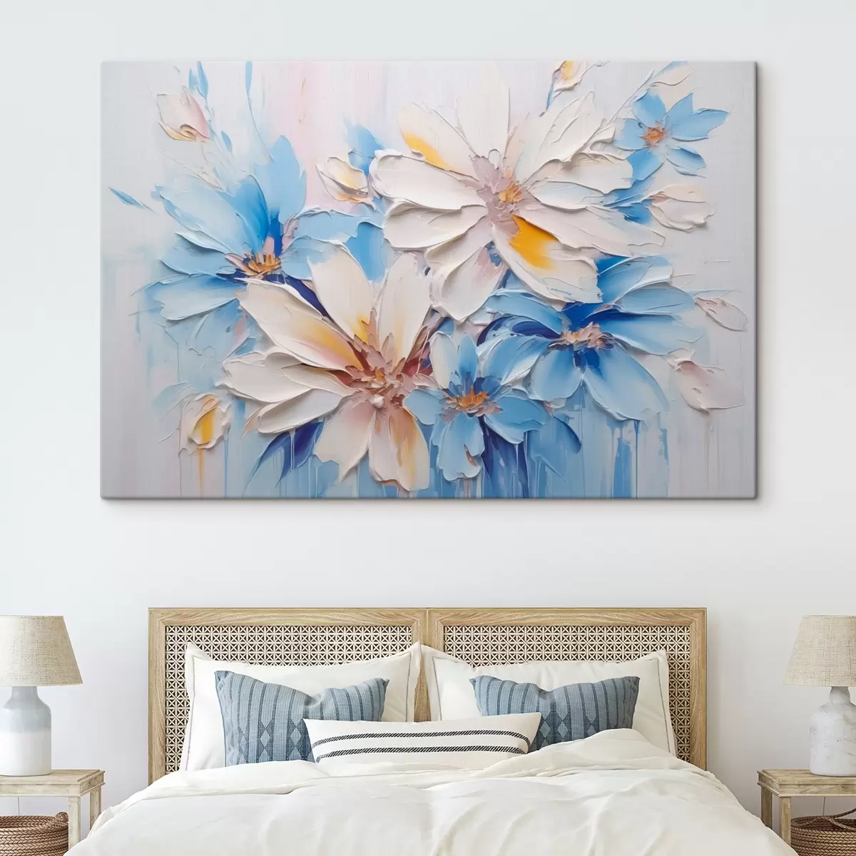 Tablouri Flori abstracte imitație brushstrokes s45115