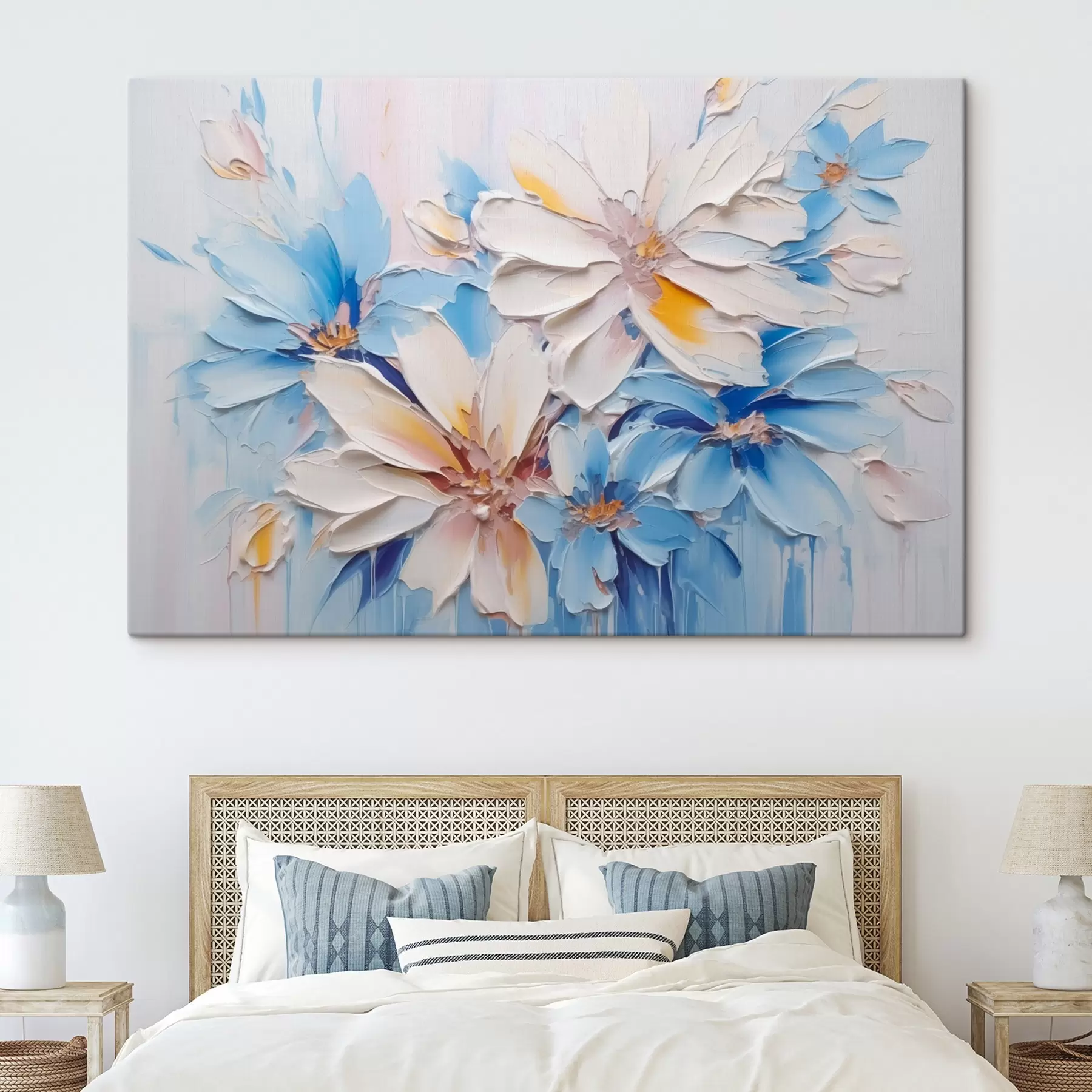 Tablouri Flori abstracte imitație brushstrokes s45115