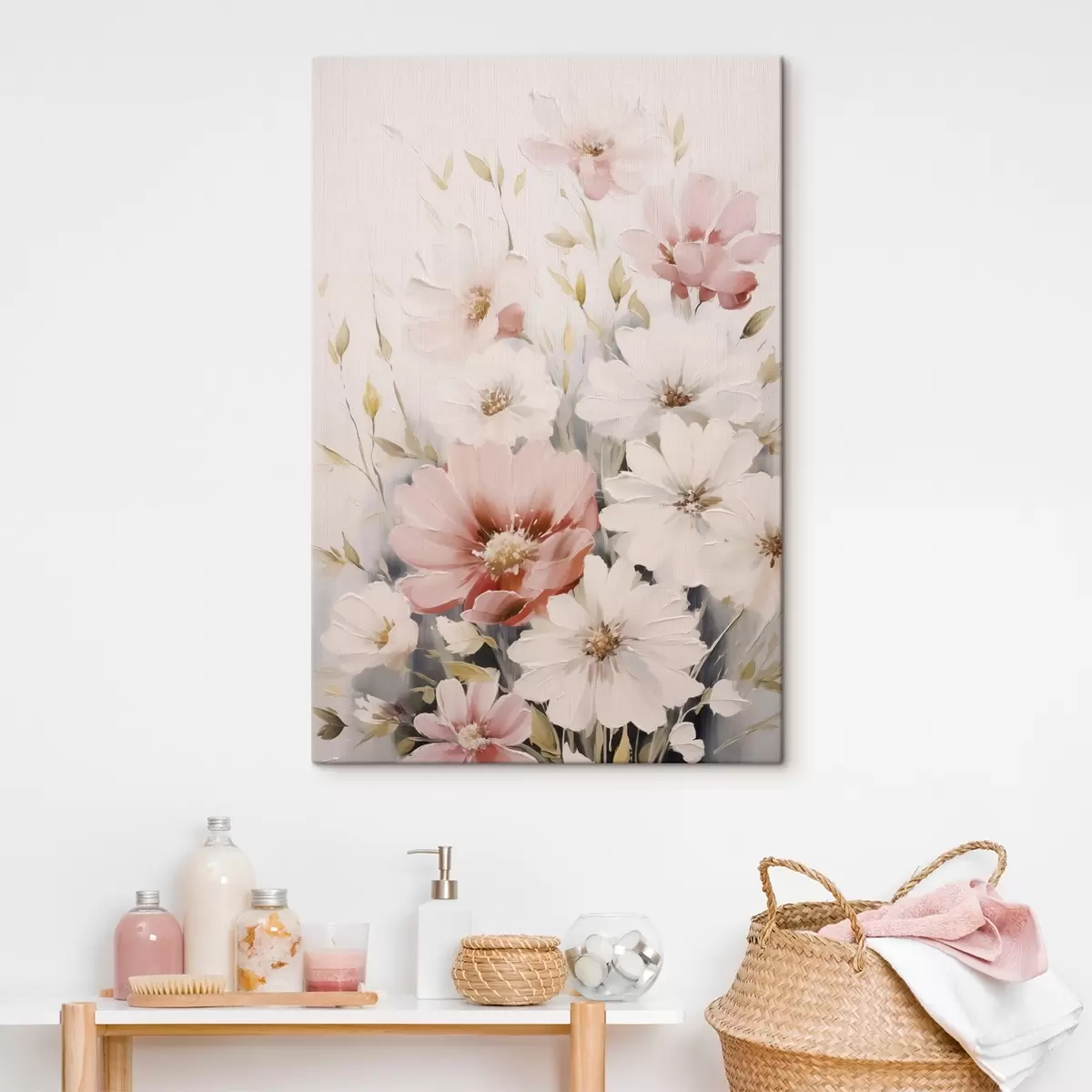 Tablouri Pictura imitație flori delicate s45119