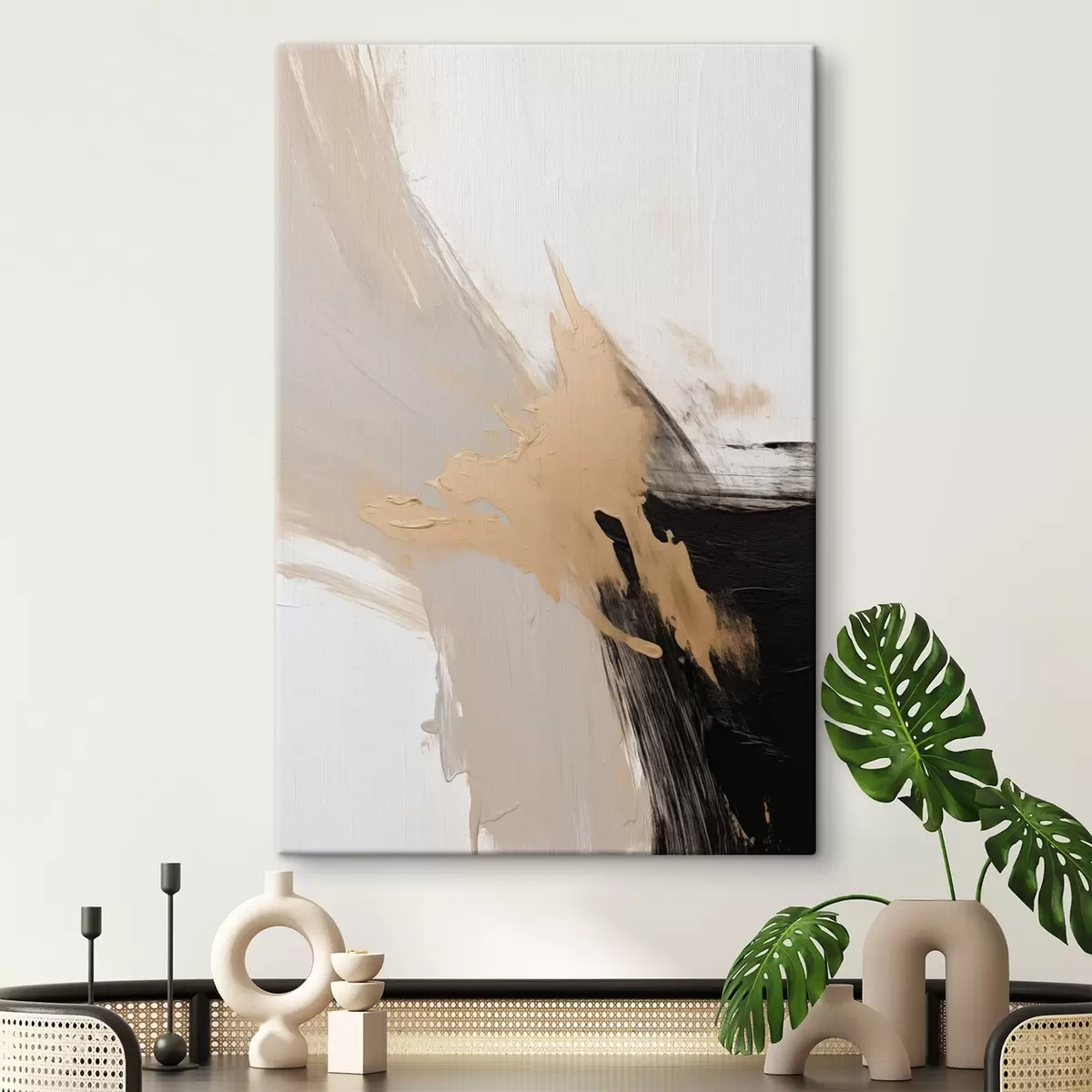 Tablouri Abstracție dinamică care imită loviturile de pensulă s45126