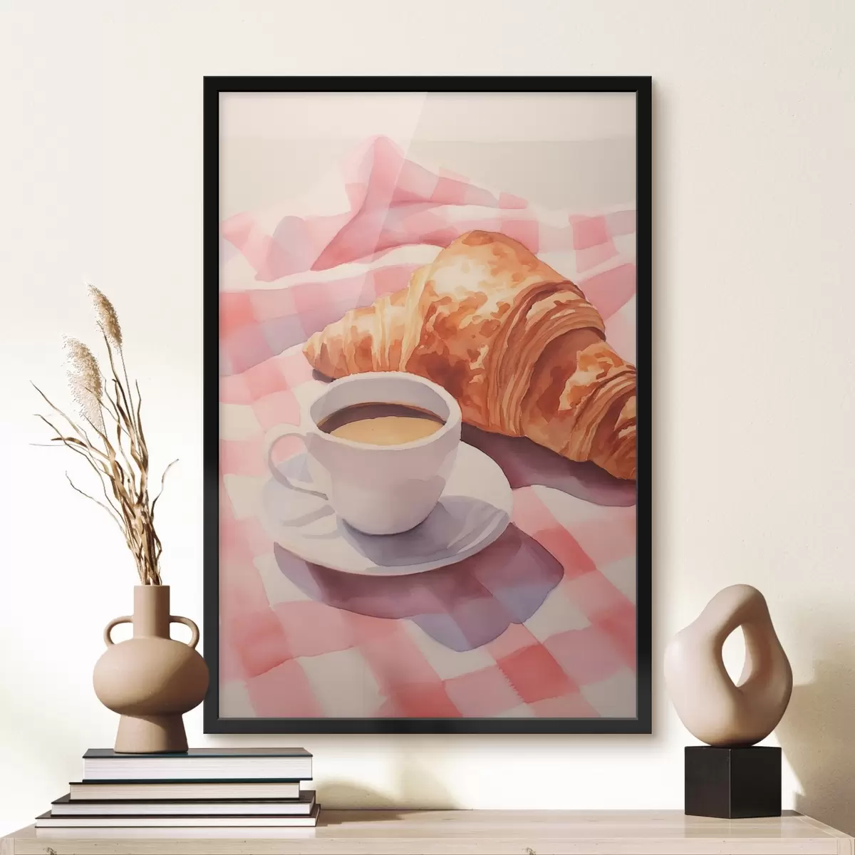 Poster Cafea cu croissant f45143