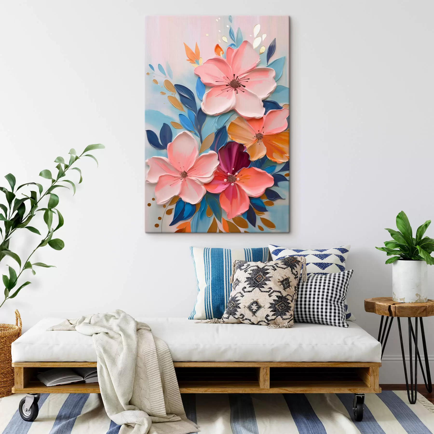 Tablouri Abstract flori colorate s45064