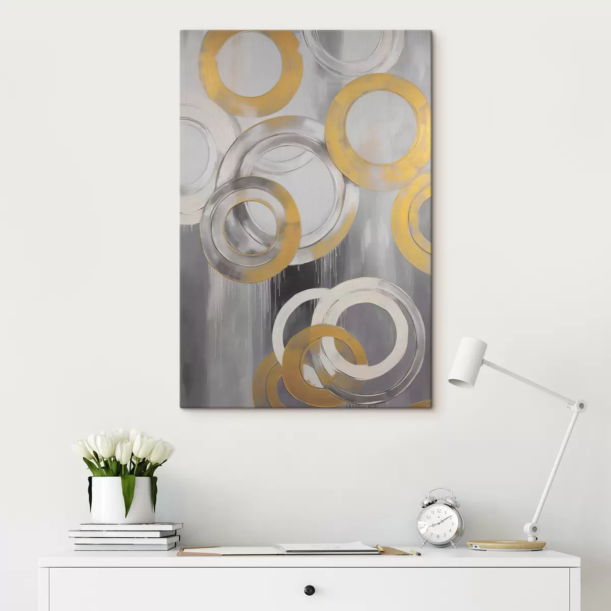 Tablouri Abstracție cu cercuri s45133