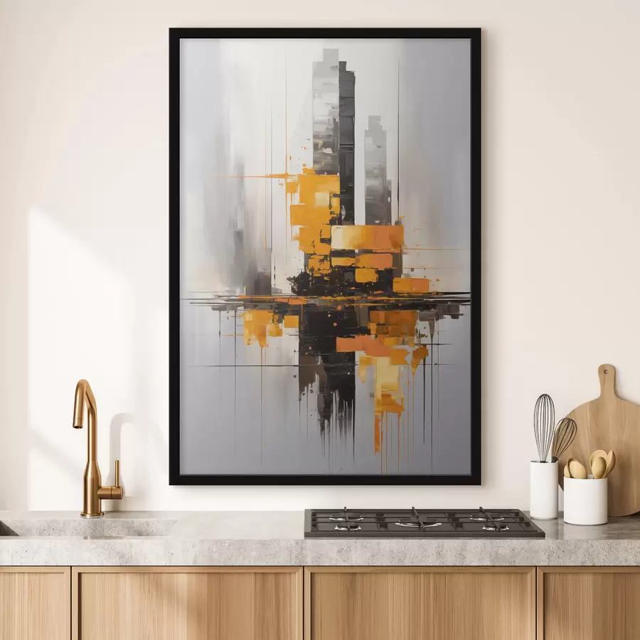 fototapet Abstracție cu zgârie-nori f45163