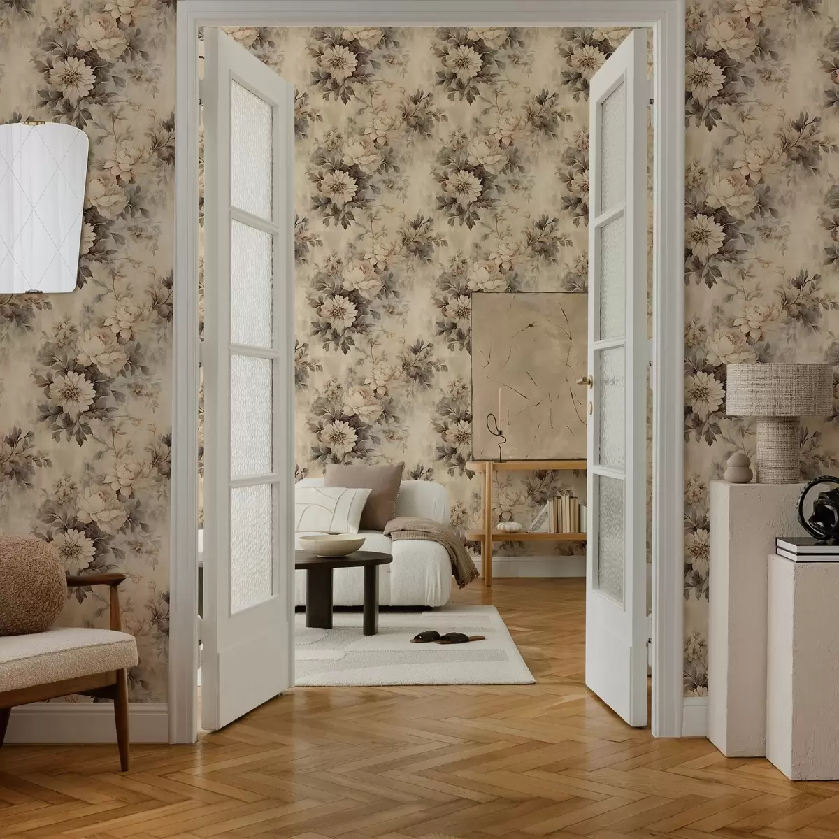 Wallpaper Flori de acuarelă de epocă