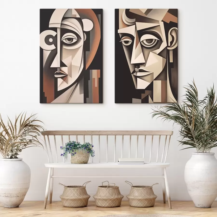 Tablouri Portrete abstracte în stil cubist m00550
