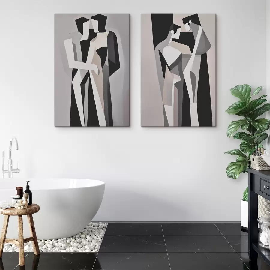 Tablouri Cupluri geometrice abstracte m00517