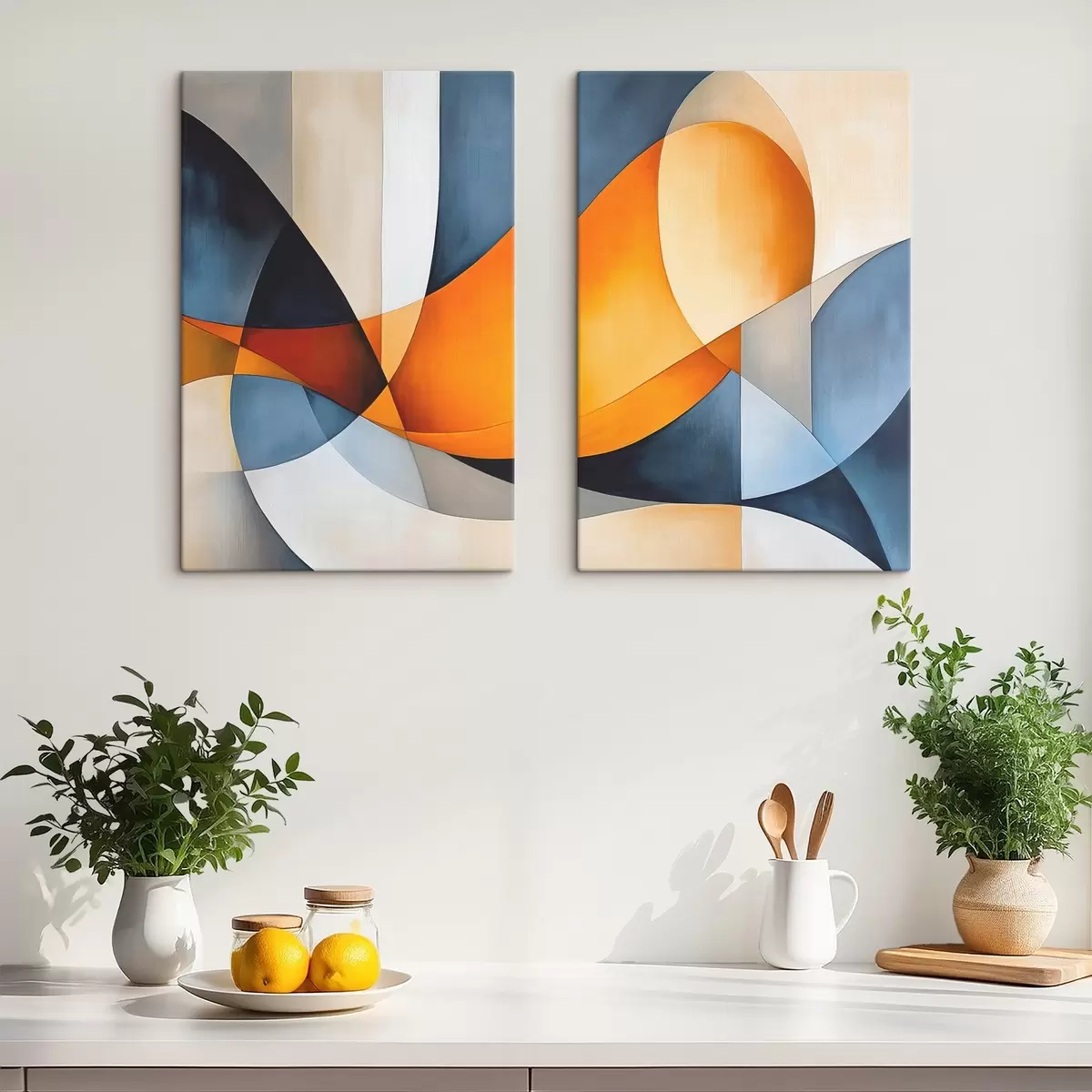 Tablouri Abstracție cu forme geometrice m00540