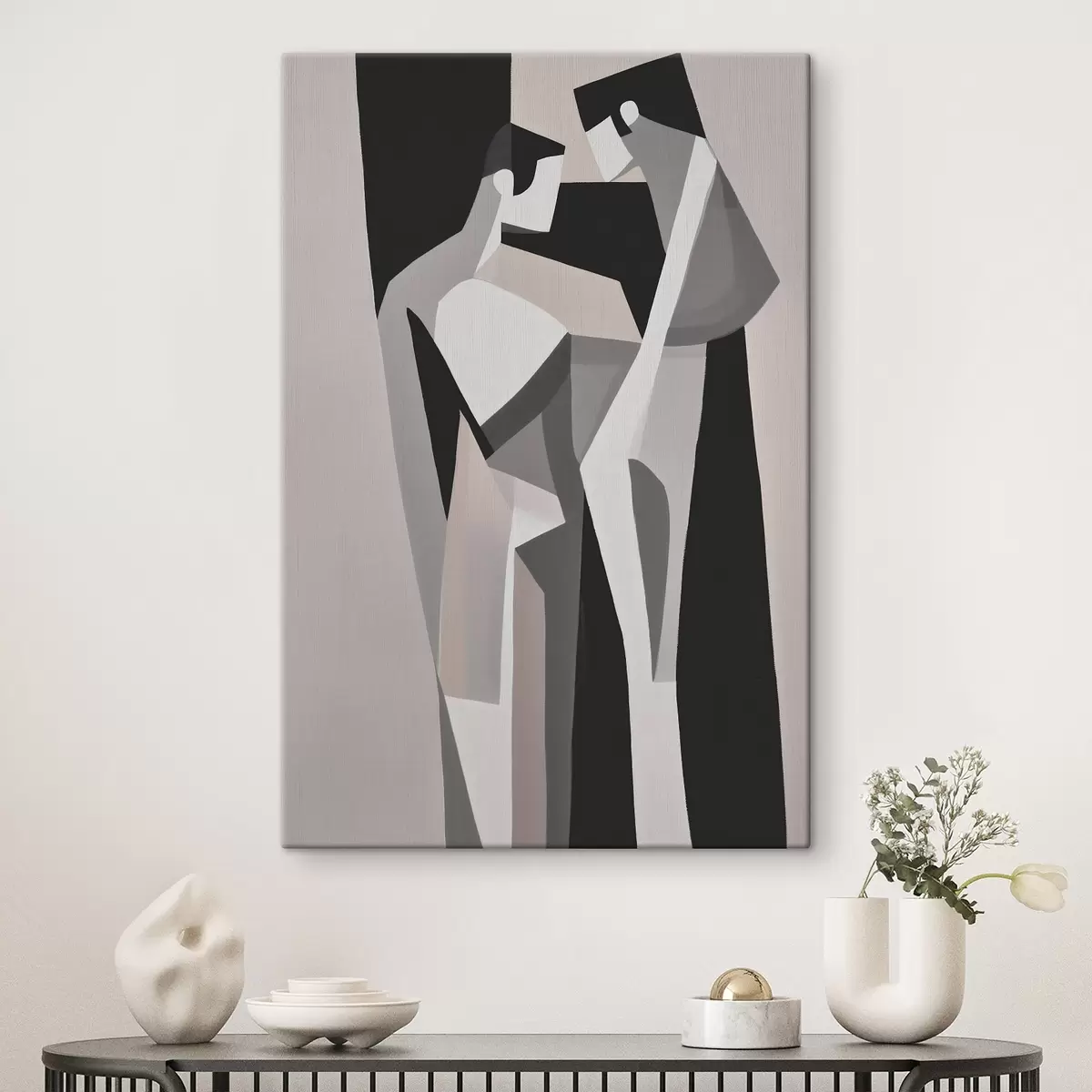 Tablouri Compoziție geometrică de cuplu s45156