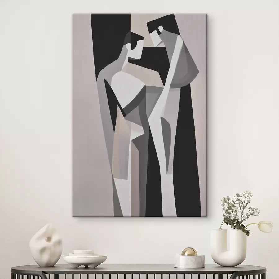 Tablouri Compoziție geometrică de cuplu s45156