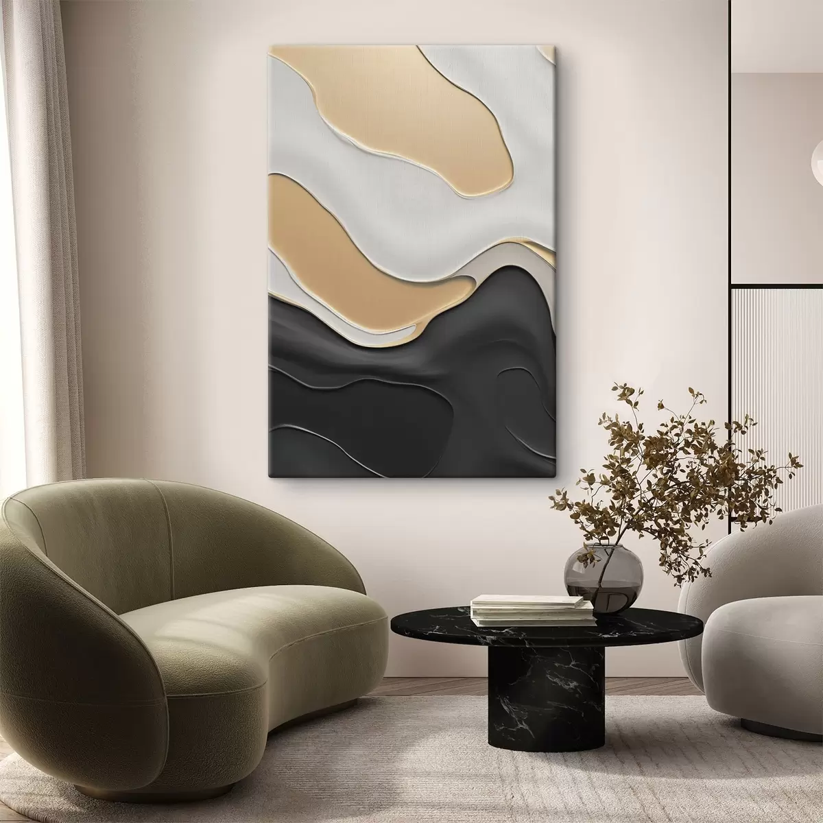 Tablouri Curbe abstracte elegante s45203