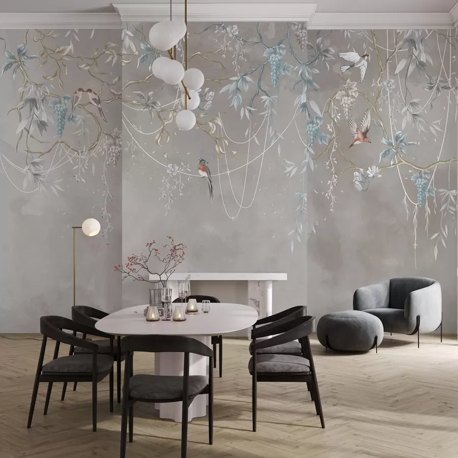 fototapet Același subiect, dar cu struguri albaștri w04302v1