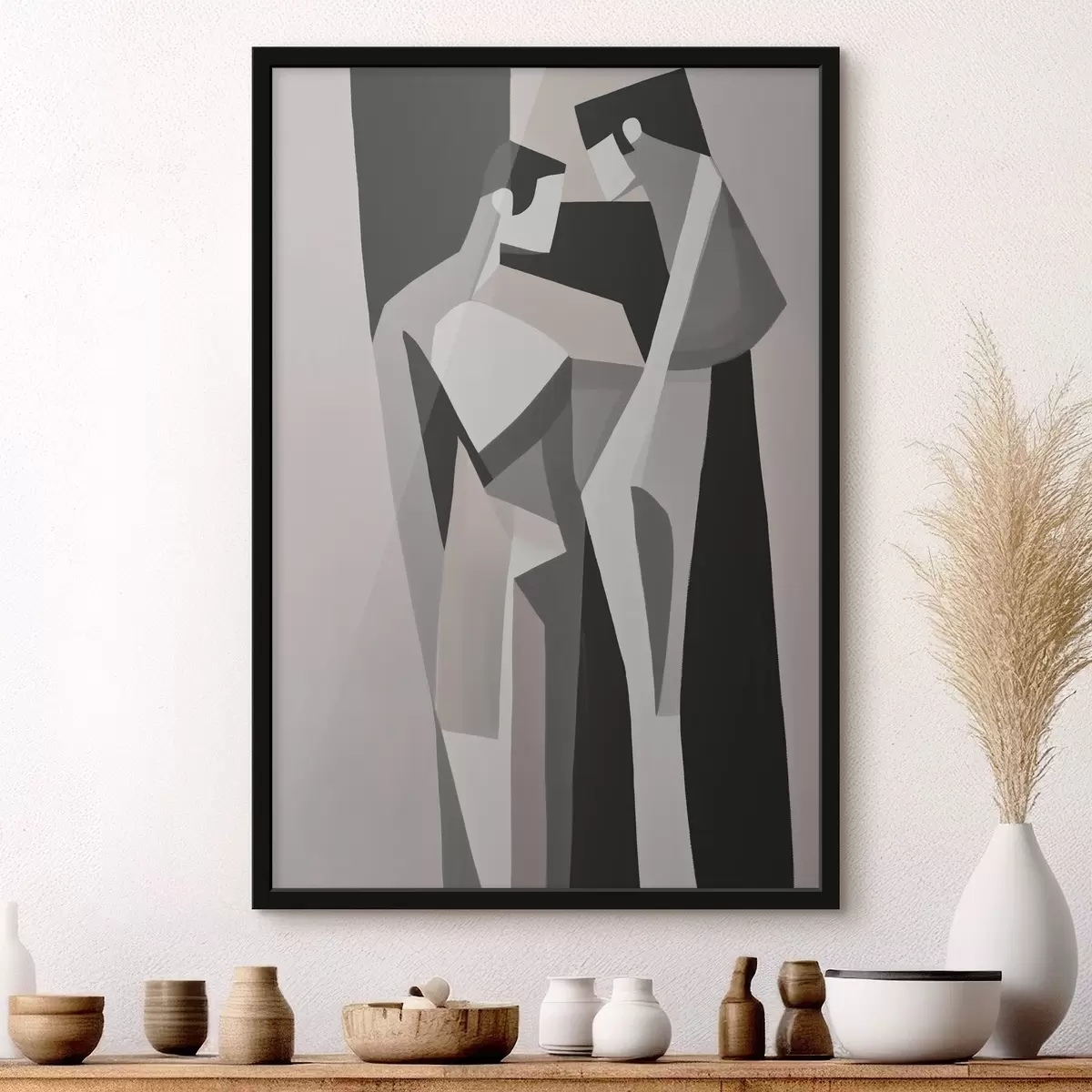 Poster Compoziție geometrică de cuplu f45156