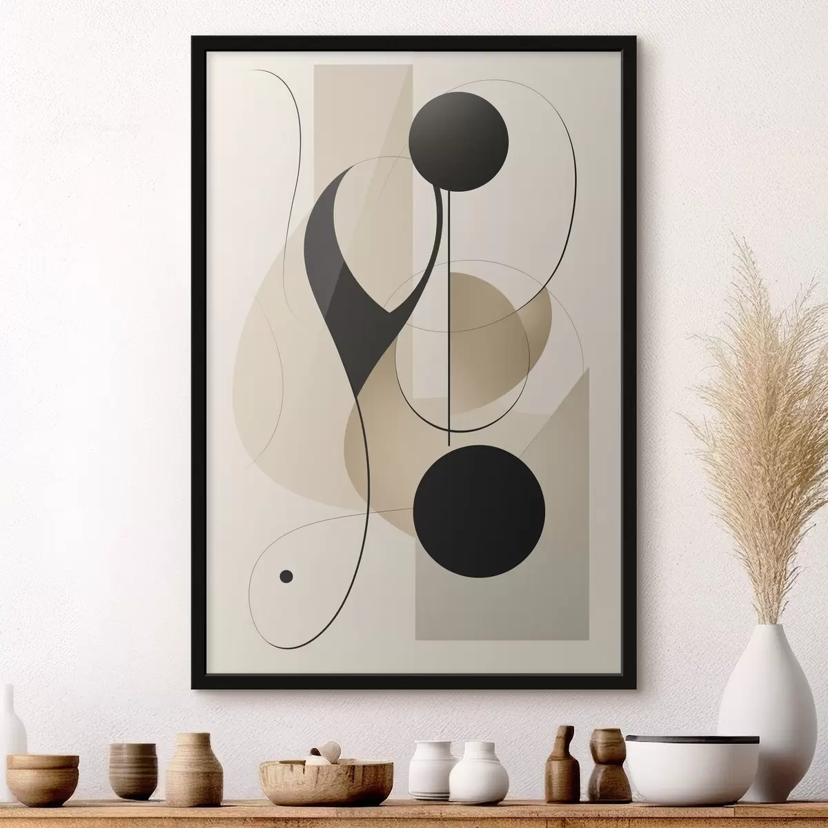 Poster Curbe și forme abstracte f45197