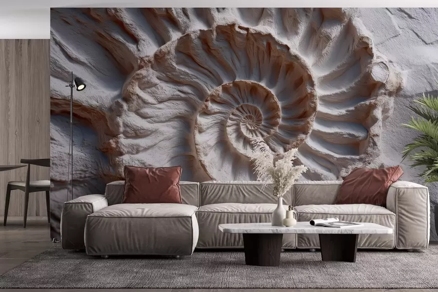 fototapet Ammonite print w04323