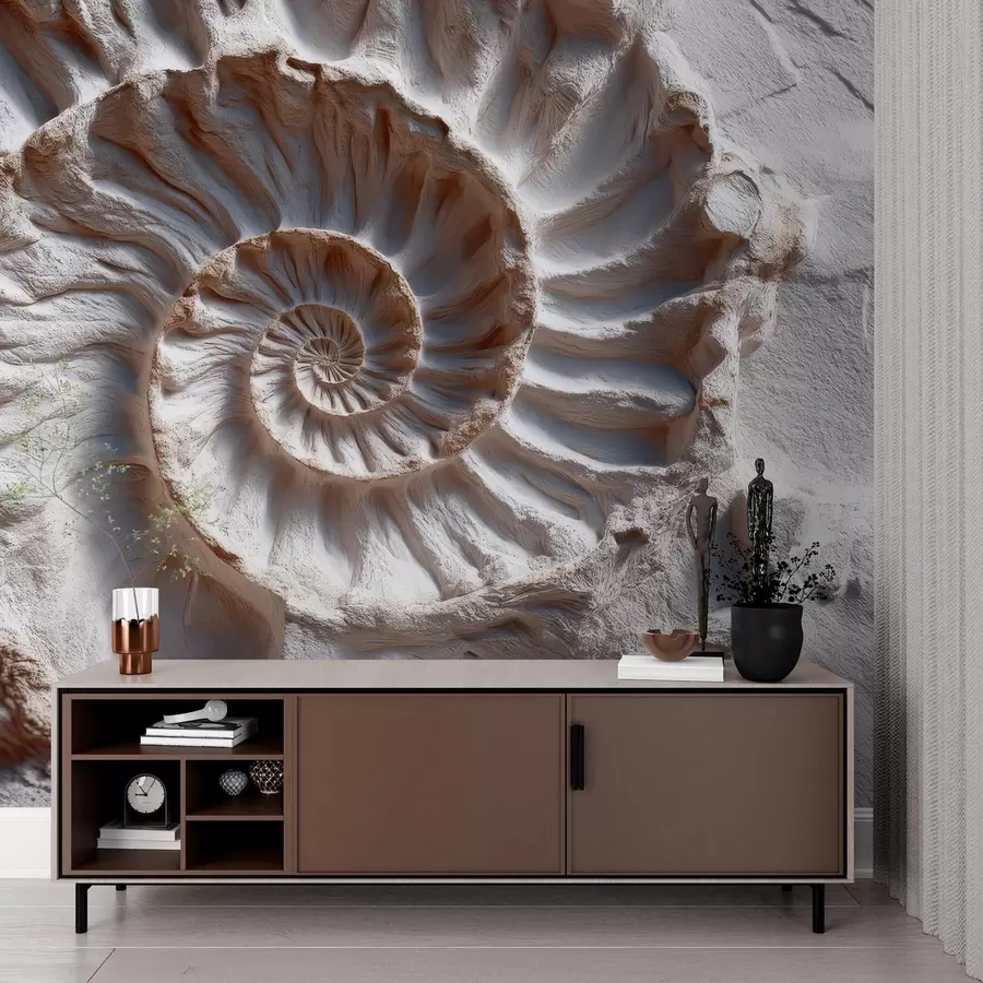 fototapet Ammonite print w04323
