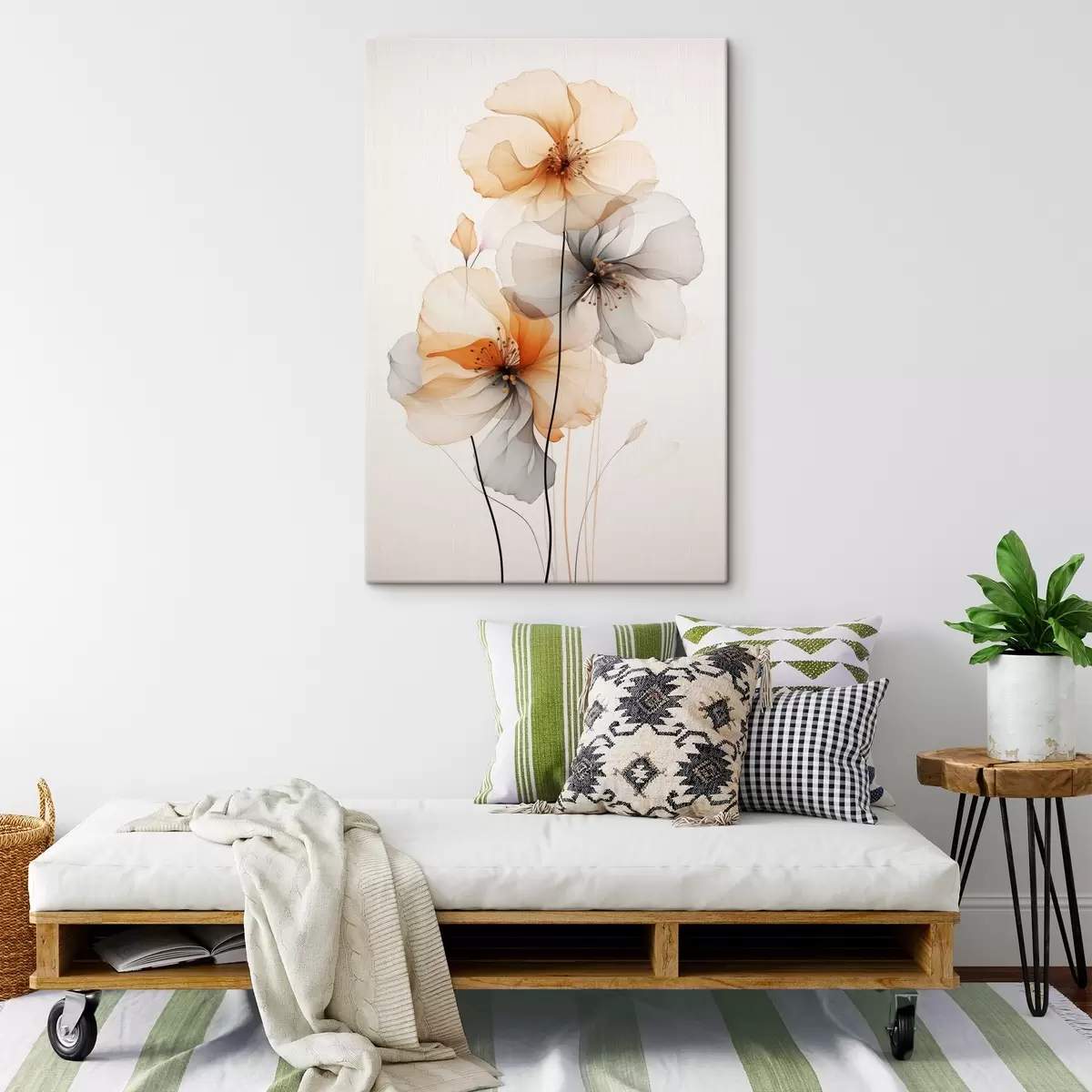 Tablouri Flori abstracte translucide s44558