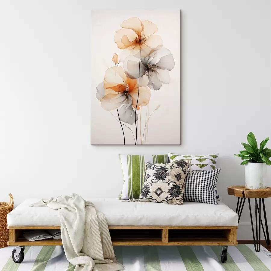 Tablouri Flori abstracte translucide s44558