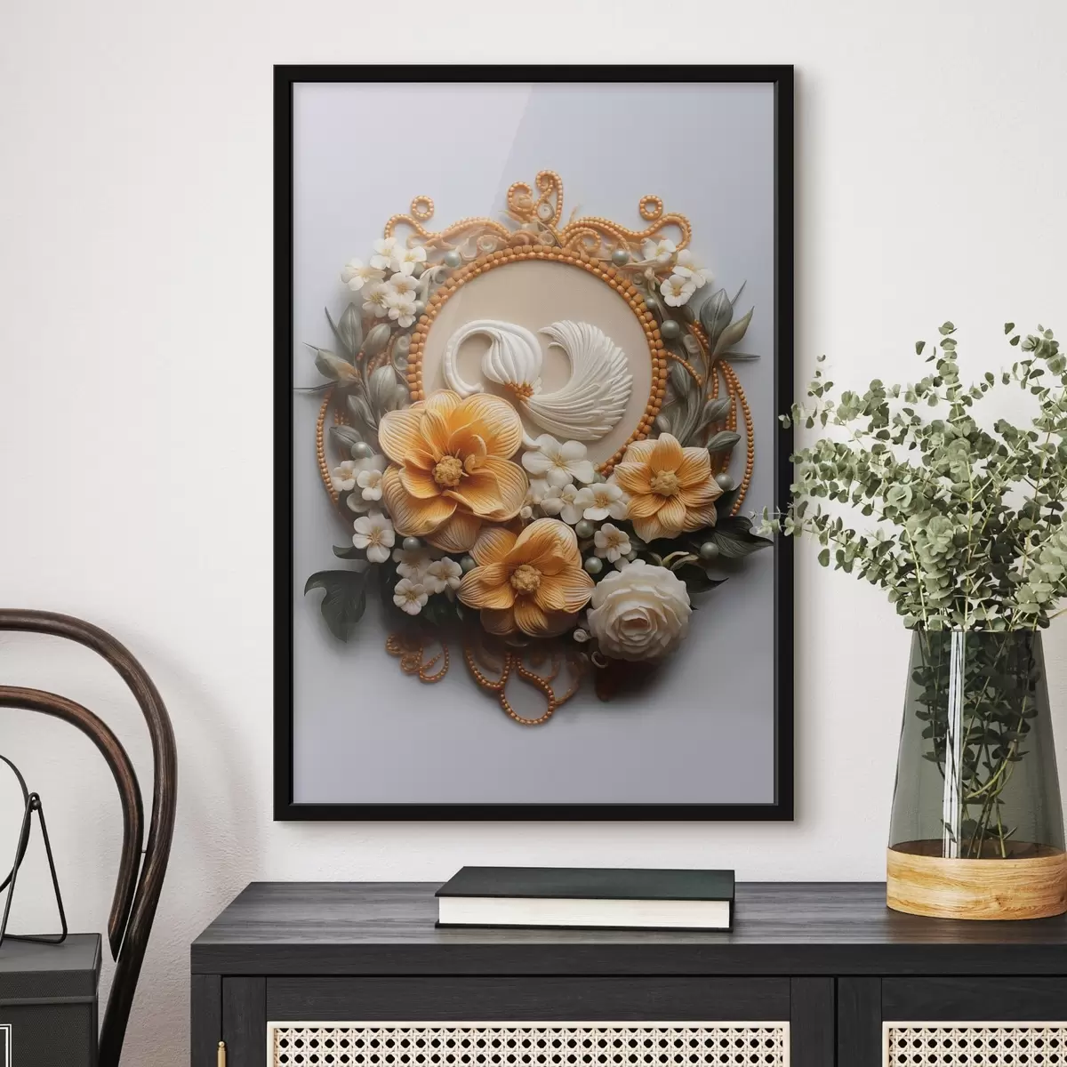 Poster Compoziție abstractă de flori f44553