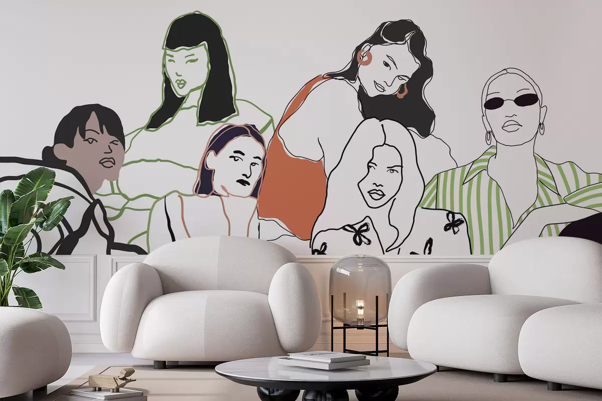 fototapet Fetele w04359