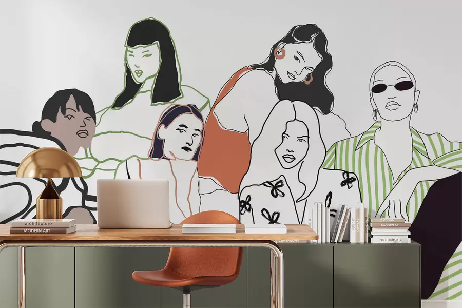 fototapet Fetele w04359