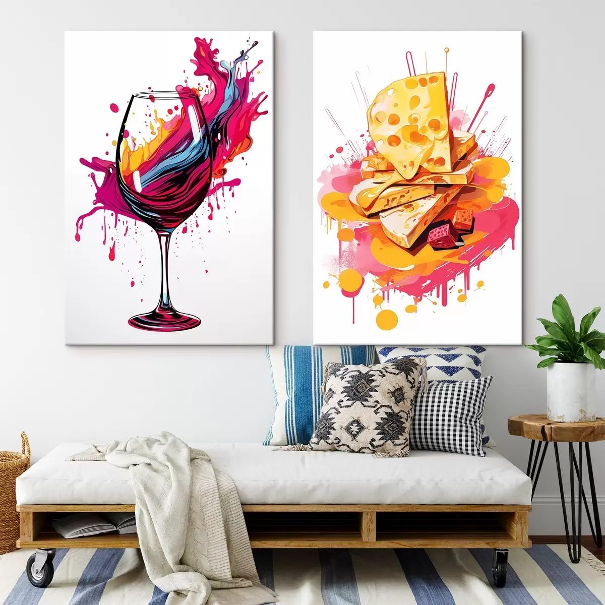 Tablouri Vin și brânză m00551