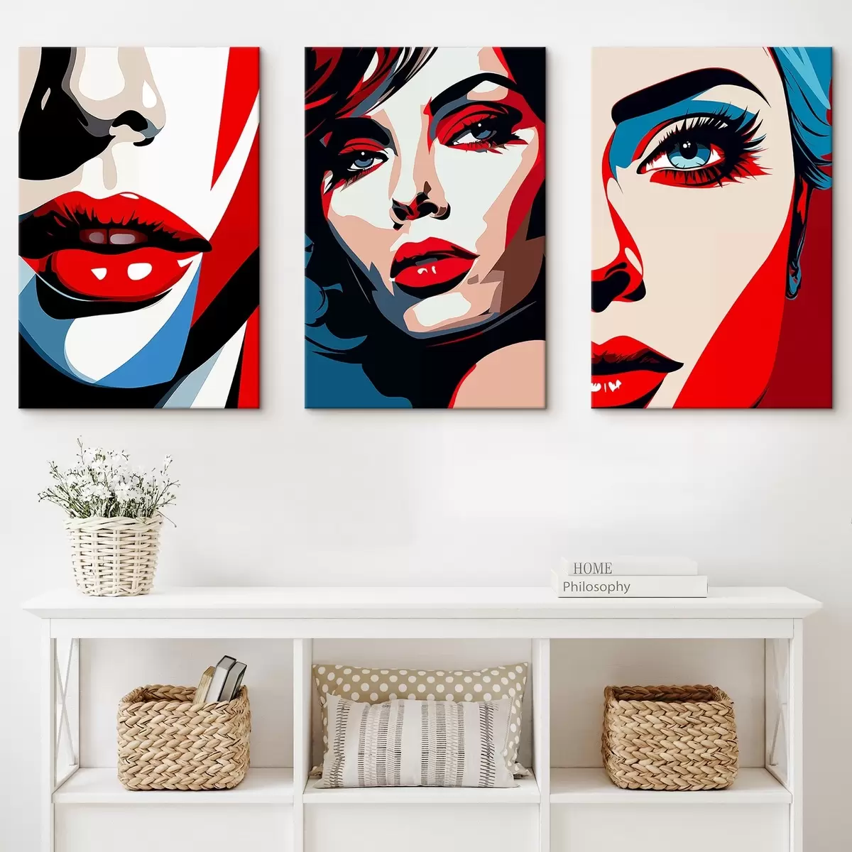 Tablouri Fețe colorate m00558