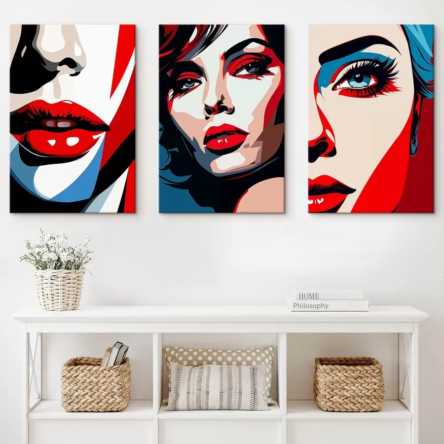 Tablouri Fețe colorate m00558