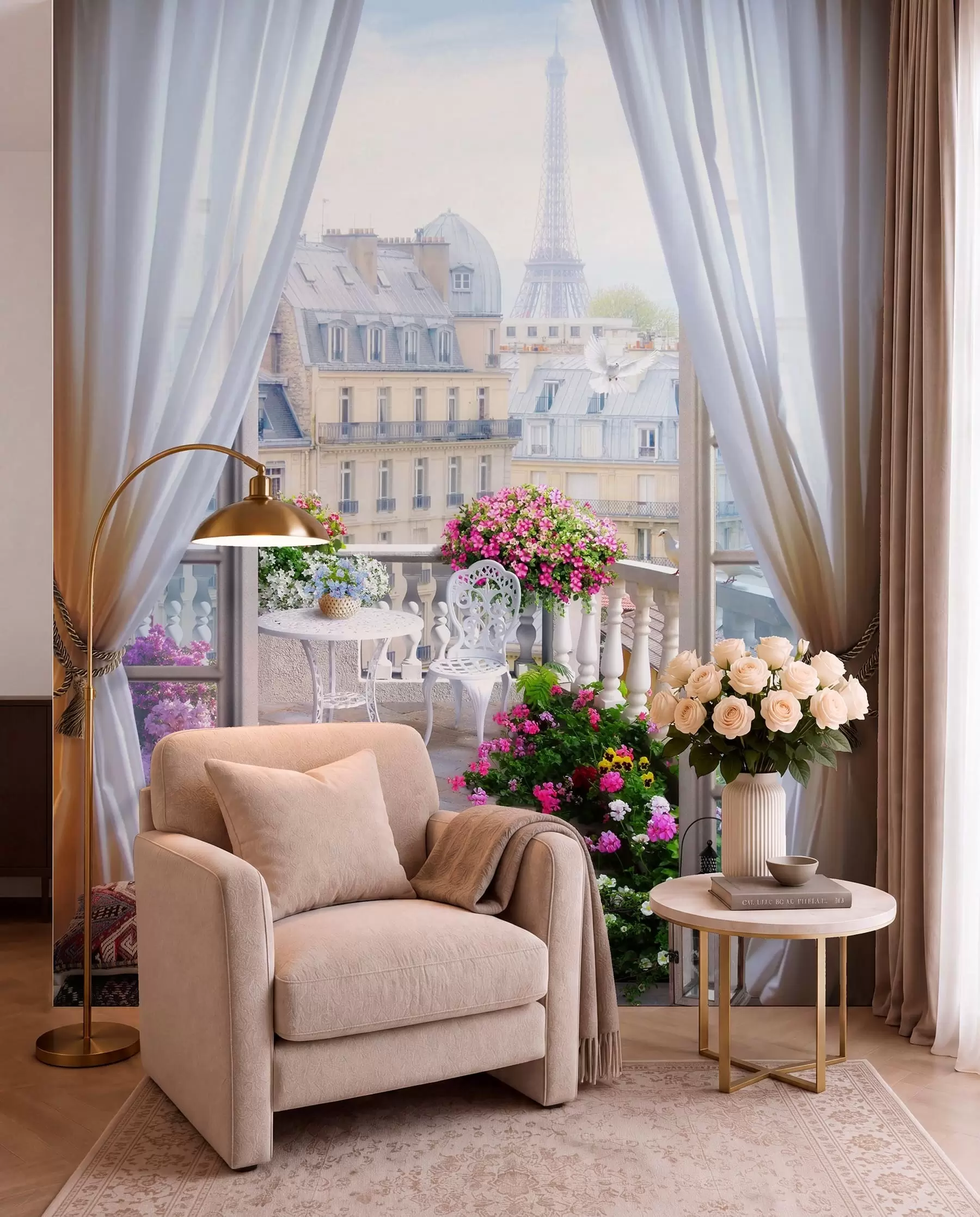 fototapet Balcon parizian u79425