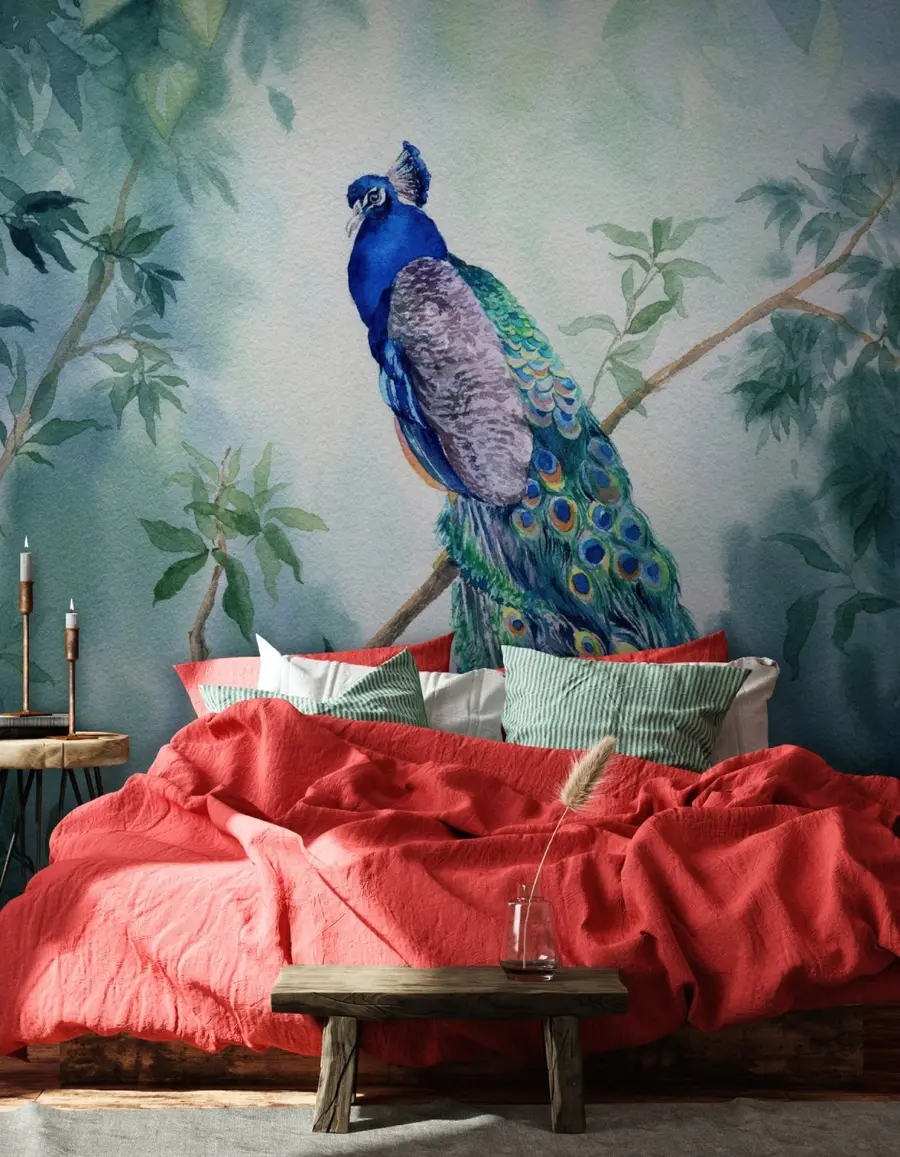 fototapet Peacock Royal Bird u71623