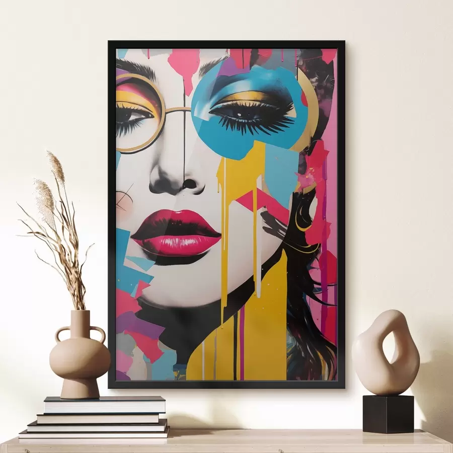 fototapet Culorile din spatele ochelarilor f45284