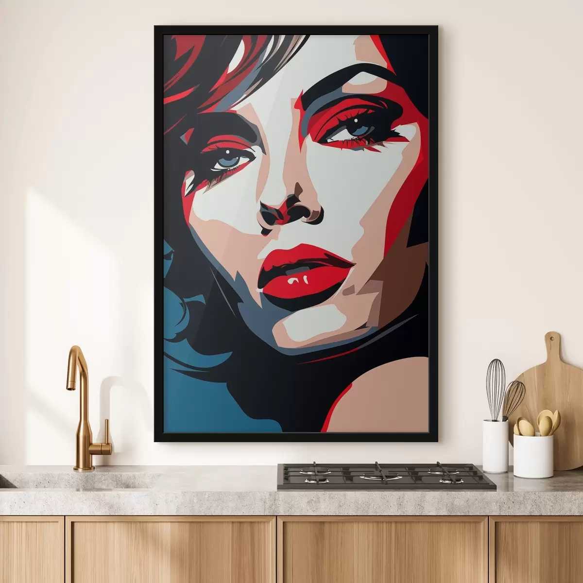 Poster Fată în culori frumoase f45288