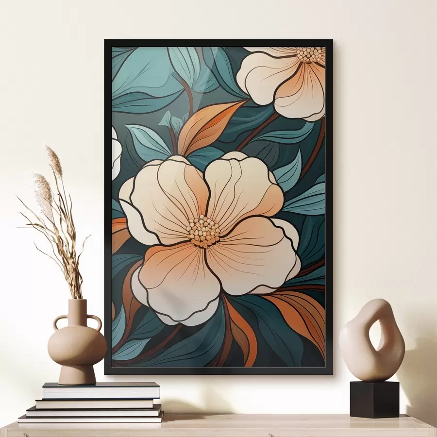 fototapet Diverse flori f45290