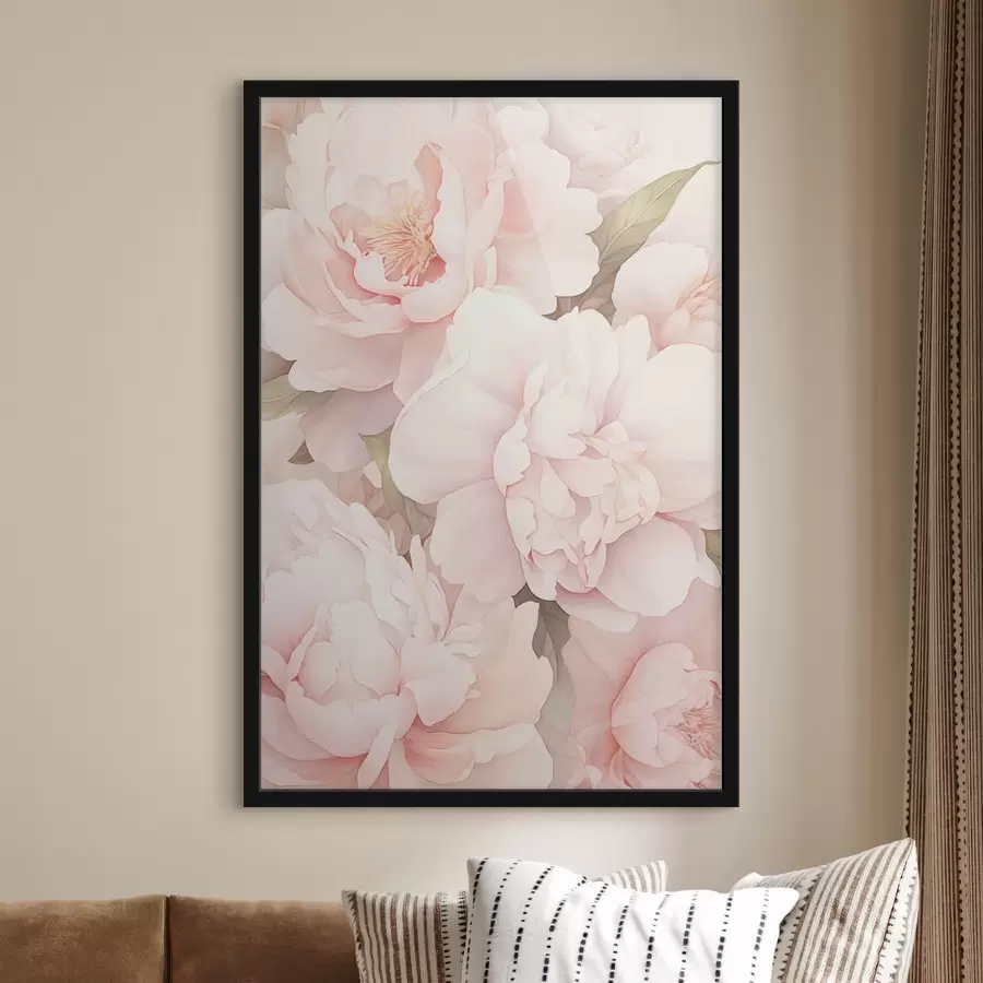 fototapet Peonii de diferite culori f45294