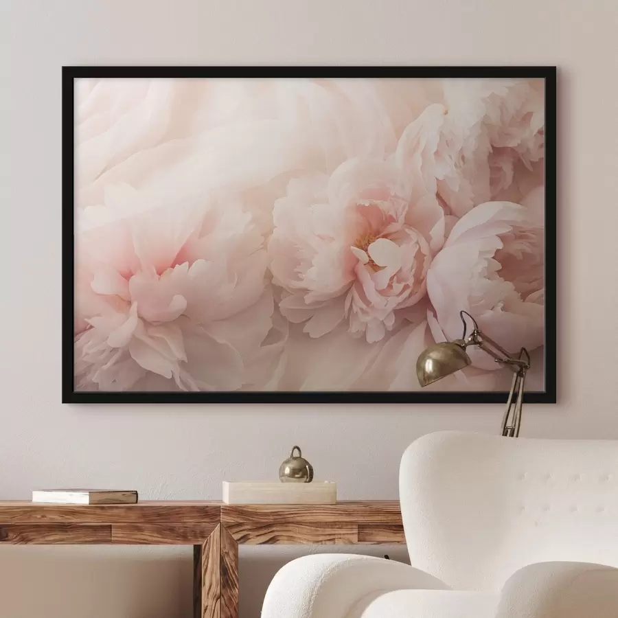 fototapet Peonii în culori roz f45296