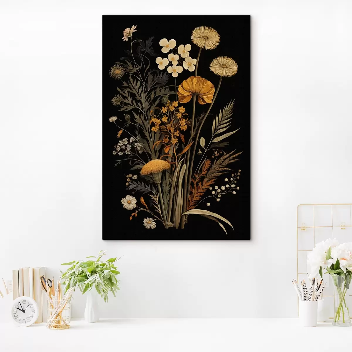 Tablouri Flori sălbatice în culori închise s45271