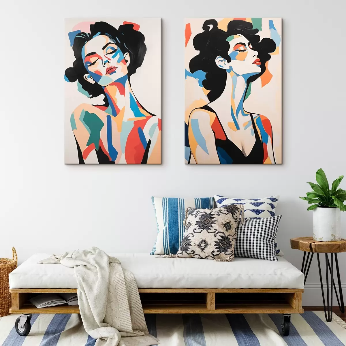 Tablouri Portrete abstracte de femei m00543