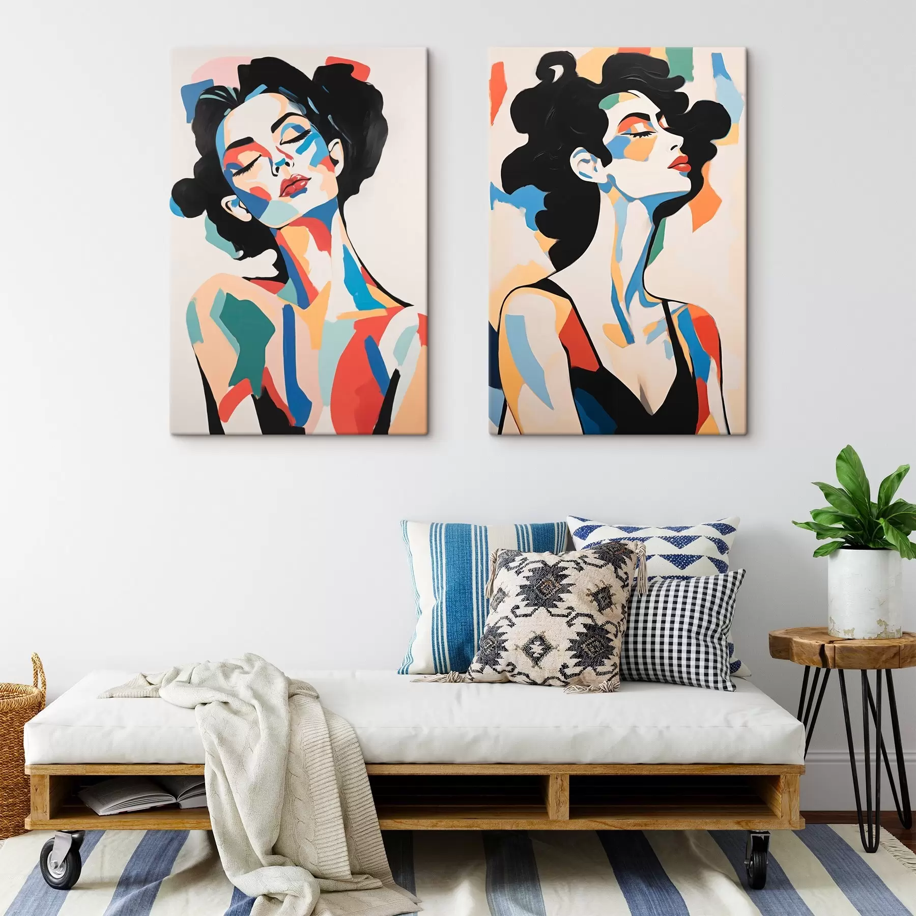 Tablouri Portrete abstracte de femei m00543